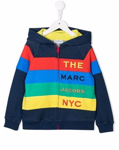 Полосатое худи на молнии The marc jacobs kids