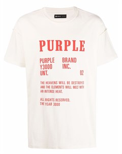 Футболка с логотипом Purple brand