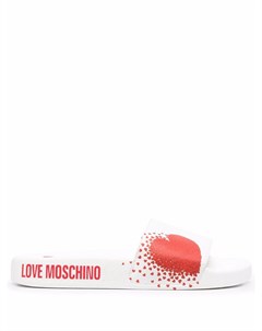 Шлепанцы с логотипом Love moschino