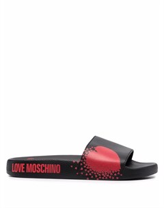 Шлепанцы с логотипом Love moschino