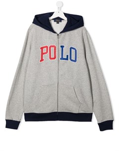 Худи на молнии с логотипом Ralph lauren kids