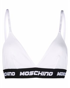 Бюстгальтер с треугольными чашками и логотипом Moschino