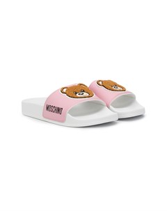 Шлепанцы Teddy Bear с логотипом Moschino kids