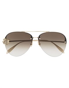 Солнцезащитные очки авиаторы Butterfly Jewelled Alexander mcqueen eyewear