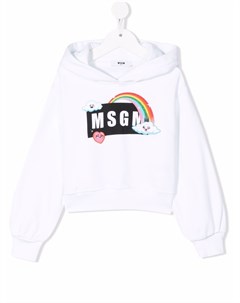 Худи с принтом Moody Rainbow Msgm kids