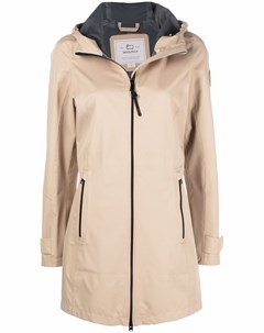 Пальто на молнии с капюшоном Woolrich