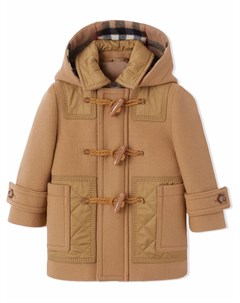 Дафлкот со стегаными вставками Burberry kids