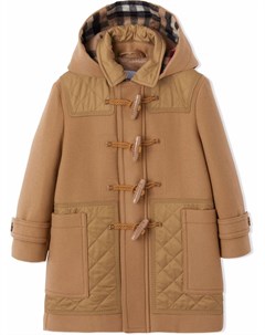 Стеганый дафлкот с застежкой тогл Burberry kids