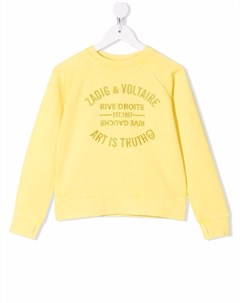 Толстовка с вышитым логотипом Zadig & voltaire kids