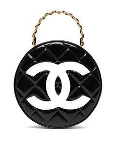 Стеганая косметичка 1995 го года с логотипом CC Chanel pre-owned