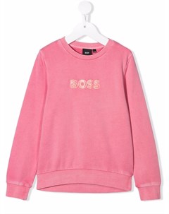 Толстовка с вышитым логотипом Boss kidswear