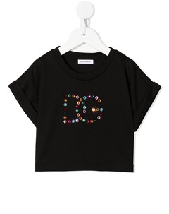 Футболка с кристаллами Dolce & gabbana kids