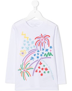 Топ с длинными рукавами и графичным принтом Stella mccartney kids