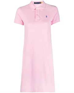 Платье мини с вышитым логотипом Polo ralph lauren