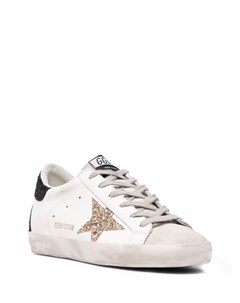 Кеды на шнуровке с нашивками Golden goose