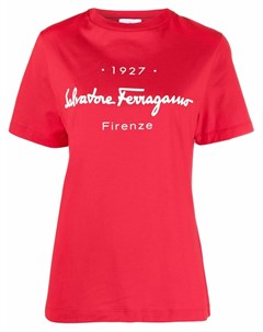 Футболка с логотипом Salvatore ferragamo