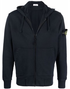 Худи на молнии с нашивкой Compass Stone island