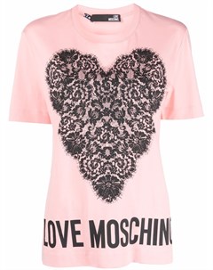 Футболка с графичным принтом Love moschino