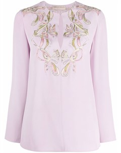 Топ с длинными рукавами и вышивкой Farfalle Emilio pucci