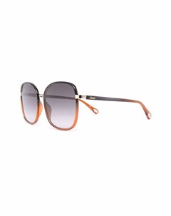 Солнцезащитные очки в массивной оправе Chloé eyewear