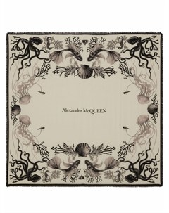 Шарф с логотипом Alexander mcqueen