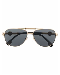 Солнцезащитные очки авиаторы с декором Medusa Head Versace eyewear