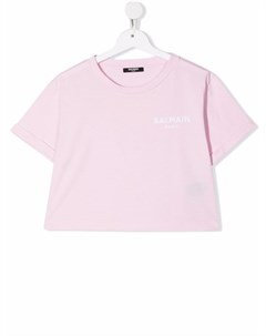 Футболка с логотипом Balmain kids