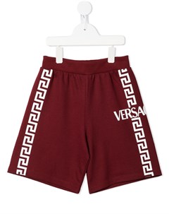 Шорты с узором Greca Versace kids