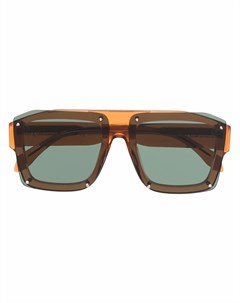 Солнцезащитные очки в массивной квадратной оправе Alexander mcqueen eyewear