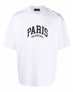 Футболка с логотипом Paris Balenciaga