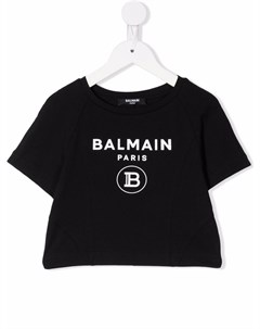 Футболка с логотипом Balmain kids