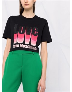 Футболка с логотипом Love moschino