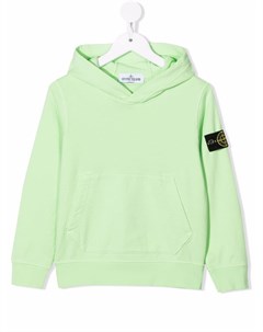 Худи с нашивкой логотипом Stone island junior