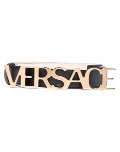 Ремень с пряжкой логотипом Versace