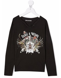 Толстовка с логотипом Zadig & voltaire kids