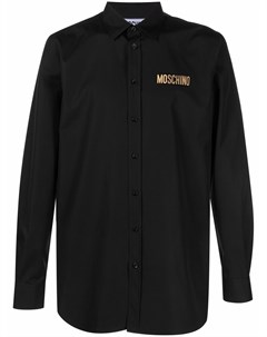 Рубашка с логотипом Moschino