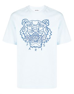 Футболка с вышивкой Tiger и логотипом Kenzo