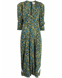 Длинное платье с цветочным принтом Victoria beckham