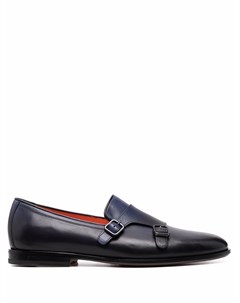 Туфли монки с ремешками Santoni