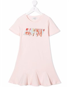 Платье с логотипом Lanvin enfant