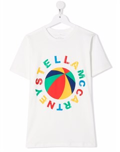 Футболка с логотипом Stella mccartney kids