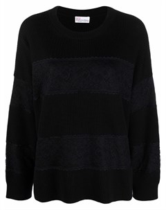 Джемпер с кружевными вставками Red valentino