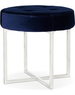 Банкетка Сапфир вельвет синий серебро OTTOMAN 003 BLUE SILVER Stool group