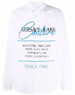 Рубашка с длинными рукавами и логотипом Versace jeans couture