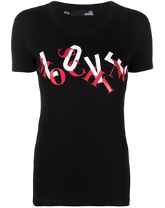 Футболка с логотипом Love moschino