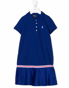 Платье поло с плиссировкой Ralph lauren kids