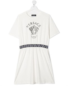 Платье с принтом Medusa Versace kids