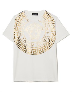 Футболка с декором Medusa Head Versace kids