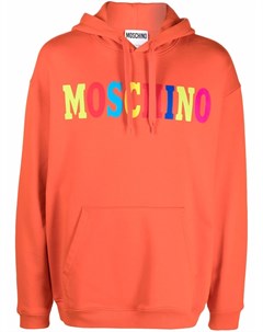 Худи в стиле колор блок с логотипом Moschino