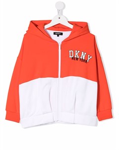 Худи на молнии с логотипом Dkny kids